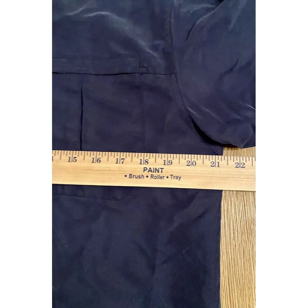 The North Face Men's Long Sleeve Dress Shirt Size M Button Down Navy‎ Blue F